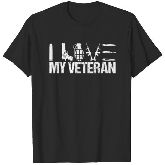 I Love My Veteran Patriotic T-shirt