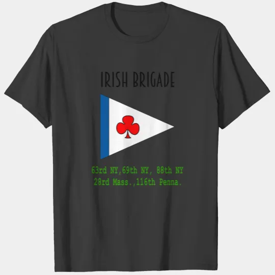 Irish Brigade HQ Flag Tri blend T Shirt T-shirt