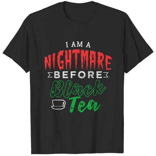 Horror person without black tea T-shirt