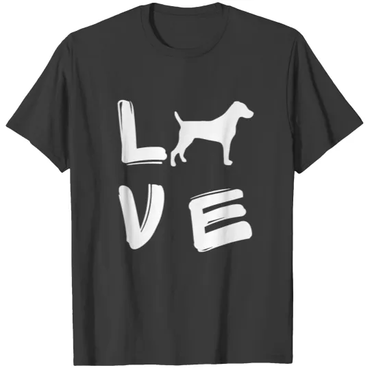 Love Jack Russell Terrier JRT Owner Valentine's Da T-shirt