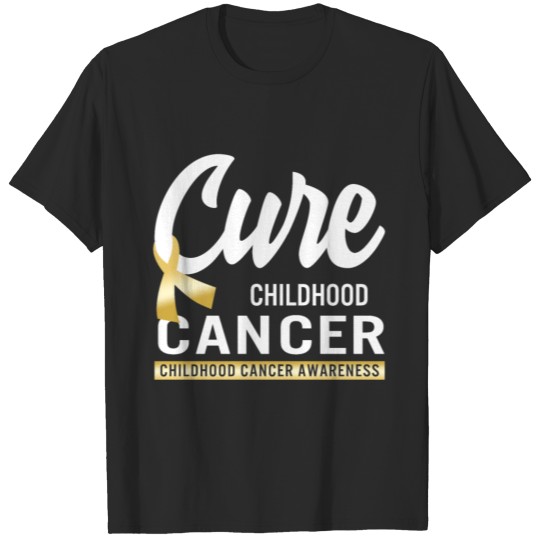 Cure Childhood Cancer Gold Ribbon Support Mom T-shirt