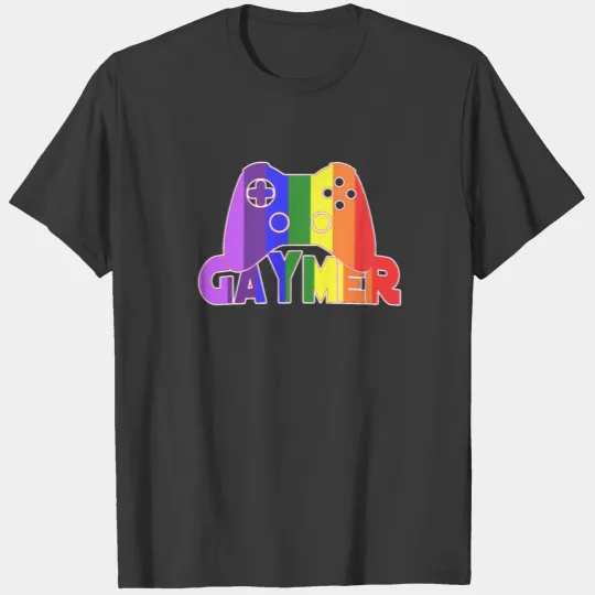 Gay Pride Gift Print LGBT Gaymer Gay Gaming Gift T-shirt