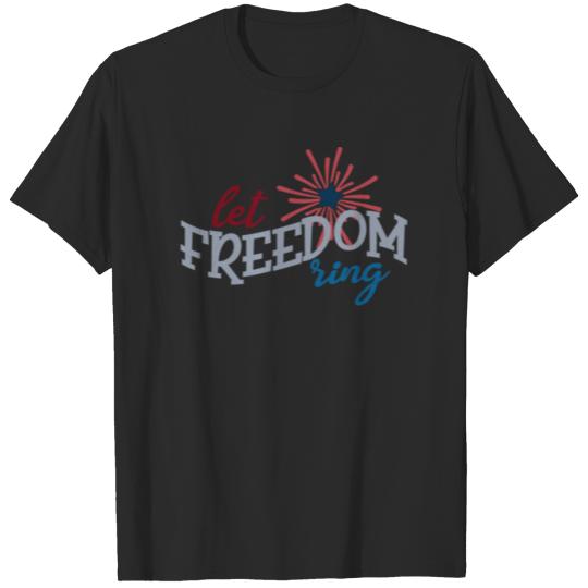 Discover Indepence Day Fireworks Let Freedom Ring July 4th T-shirt