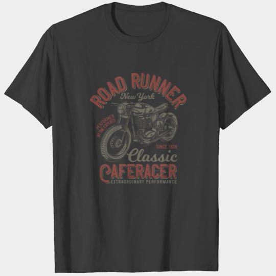 vintage motorcycle road runner classic caferacer T-shirt