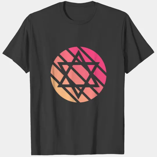 Star of David symbol retro Judaism T-shirt