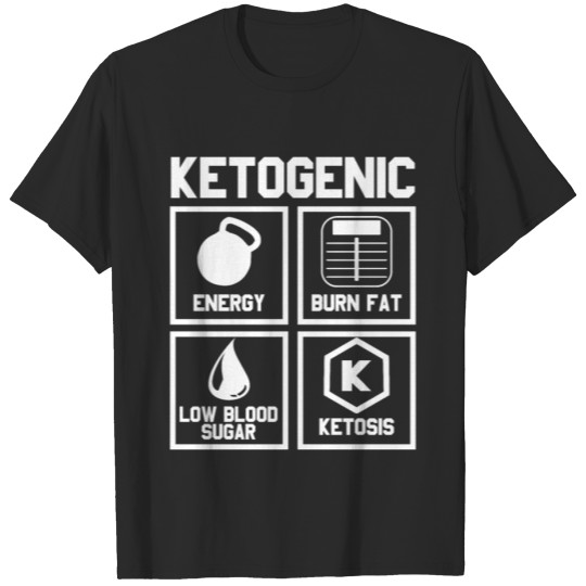Discover Ketogenic Diet : Ketone Ketosis Label T-shirt