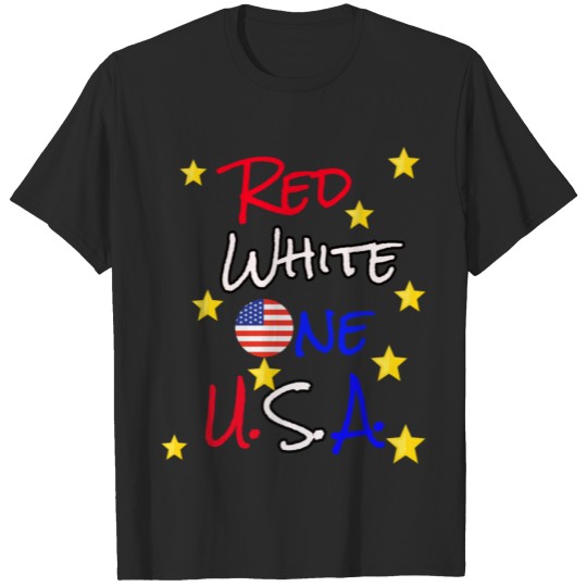 Discover red white one T-shirt