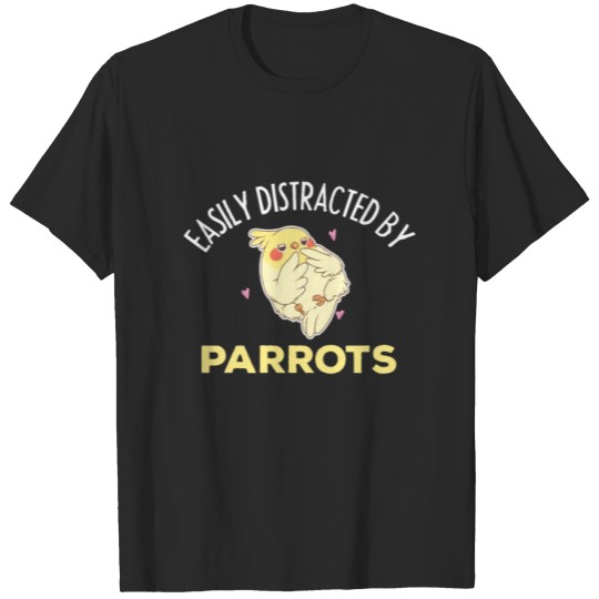 Discover Parrots Cute Cockatiel Goldfinches Quaker Conure T-shirt