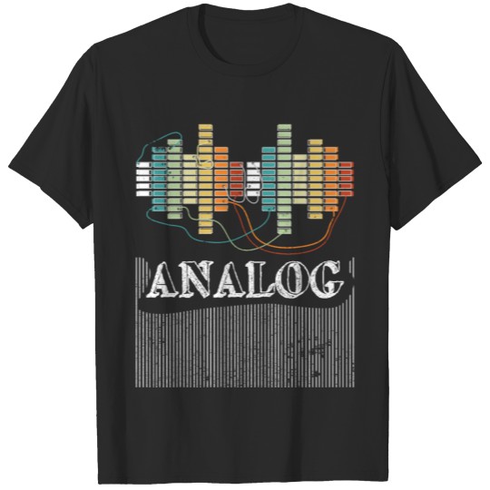 Discover Analog Lover Synthesizer Music Retro Vintage Outfi T-shirt