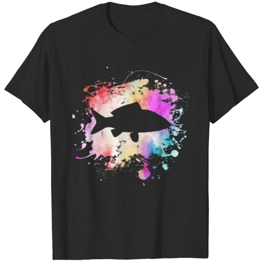 Discover Fish In The Splash Of Color I Funny Fisherman Gift T-shirt