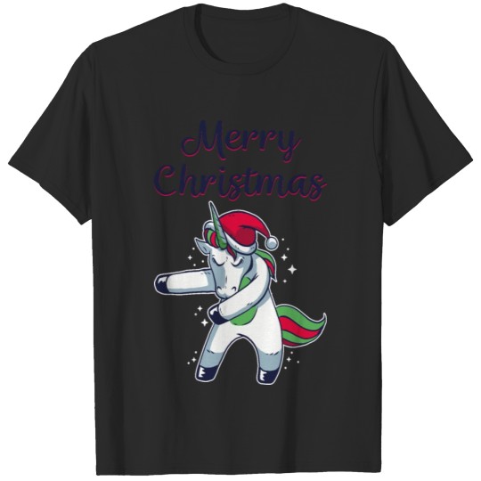 Discover Merry Christmas Dabbender Unicorn Gift T-shirt