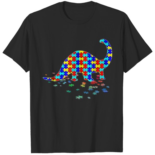 Discover Autism Awareness Dinosaur T shirt T-shirt