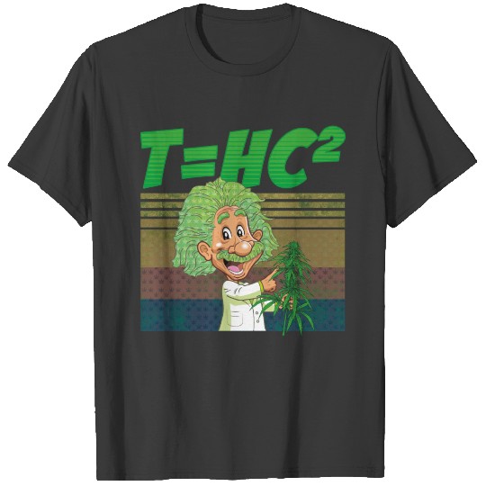 THC 2 Rolling Albert Einstein Vintage Cannabis CBD T-shirt