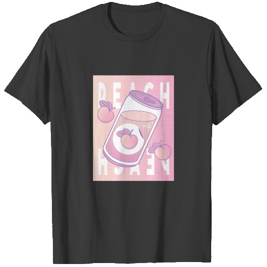 Peach Drink Aesthetic Vaporwave Japan T-shirt