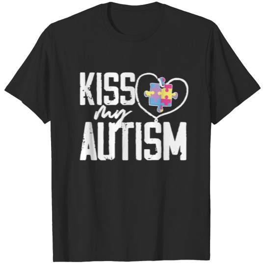 Discover Kiss My Autism Awareness Autism Superhero T-shirt