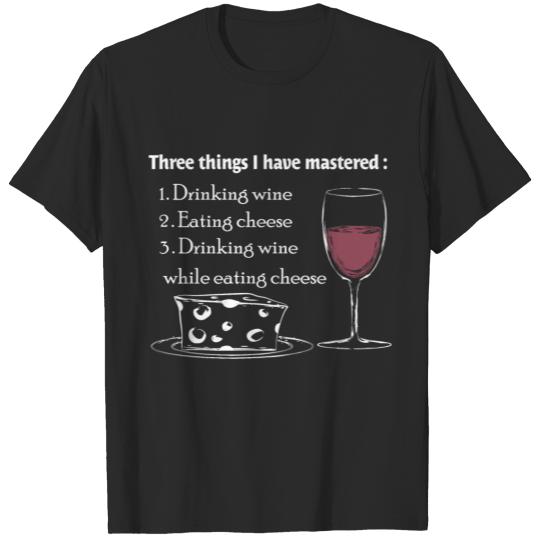 Discover Wine Cheese Combination Master T-shirt