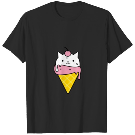 Cat Ice Cream T-shirt T-shirt