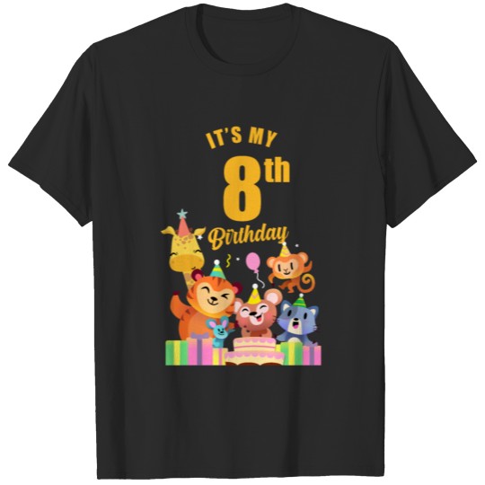 Discover Children's Zoo Party 8th Birthday T-shirt