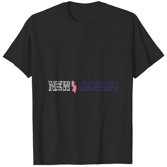 Discover new jersey _ us flag - map T-shirt