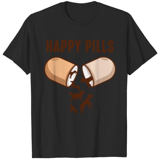 Discover Happy Pills Dogs T-shirt