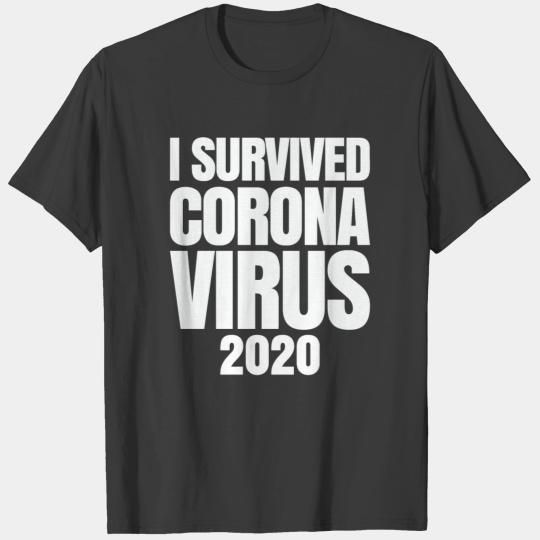 I SURVIVED CORONA VIRUS 2020 T-shirt