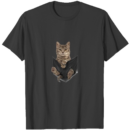 Cat pocket T-shirt