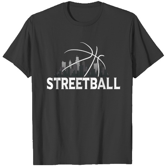 Discover Streetball skyline - for B-Baller T-shirt