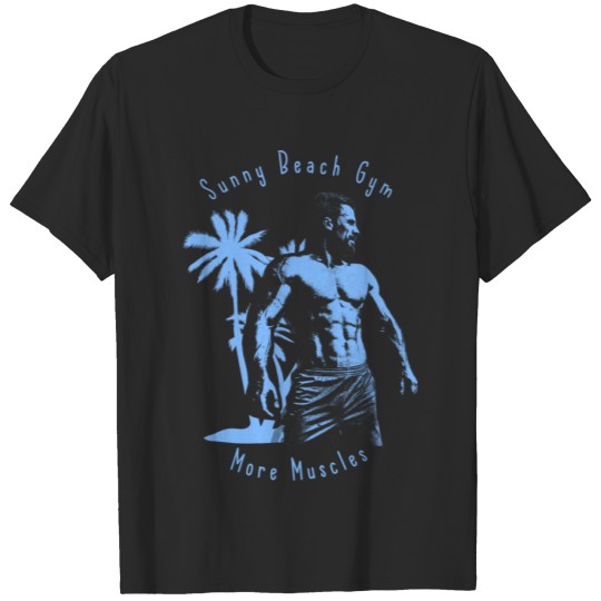 Discover Sunny Beach Gym dark colors T-shirt