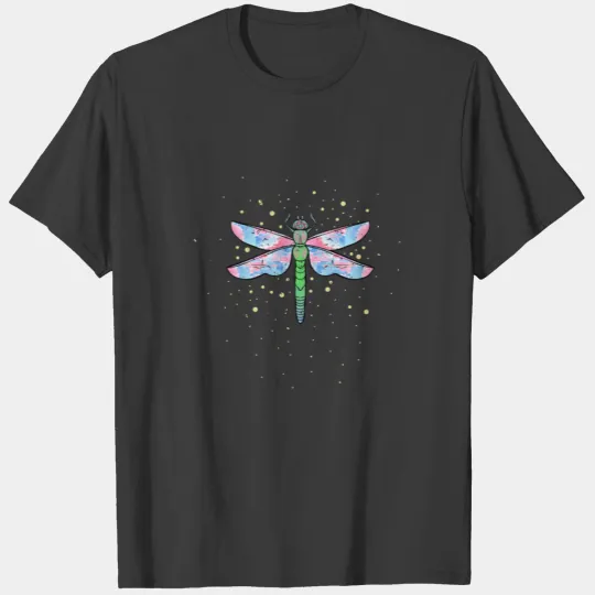 Colorful dragonfly amazing insect T-shirt