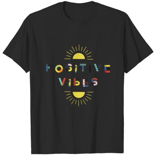 Discover Positive Vibes Shirt Women Men Youth Spread T-shirt