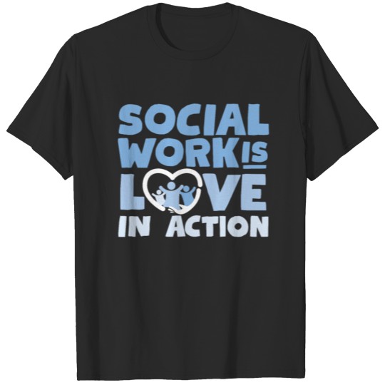 Love School Social Worker Gift Mental Health T-shirt