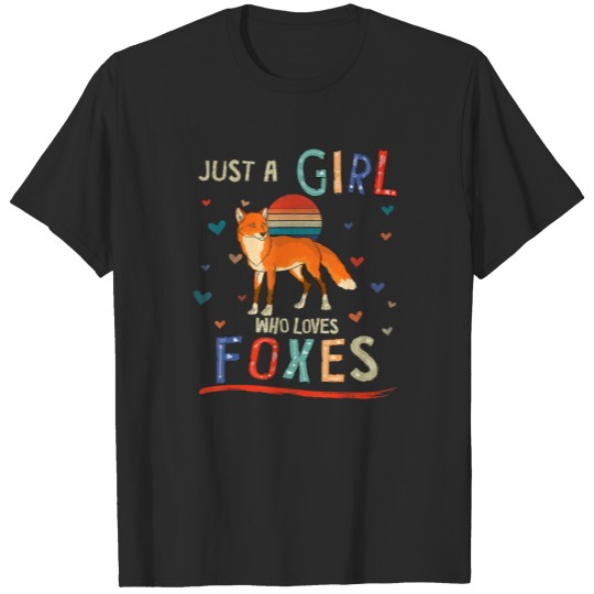 Discover Just a Girl Who Loves Foxes Funny Fox T Shirt T-shirt