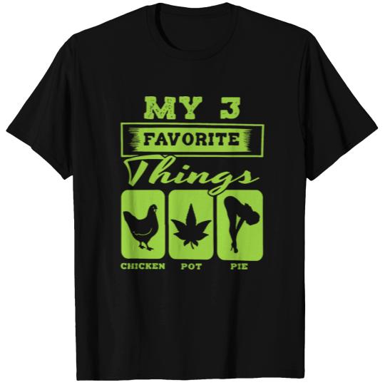 Chicken Pot Pie 420 Marijuana Weed Cannabis Blunt T-shirt