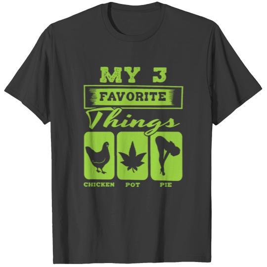 Chicken Pot Pie 420 Marijuana Weed Cannabis Blunt T-shirt