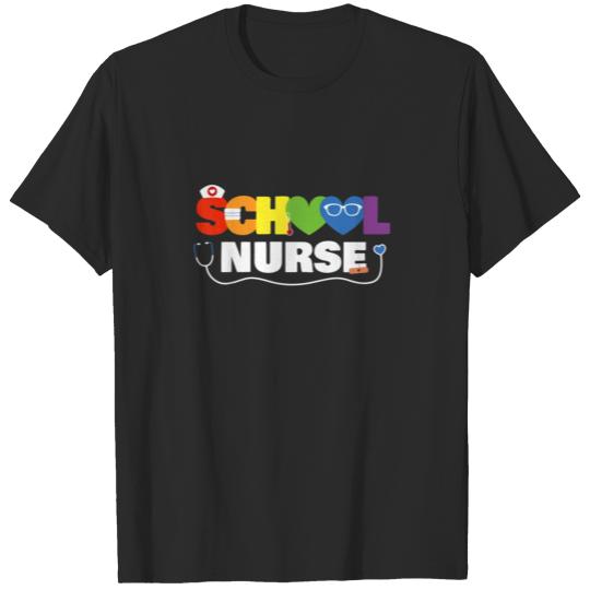 Discover School Nurse Gift Registered Nurse Back To School T-shirt