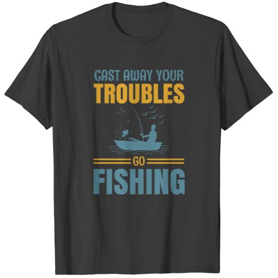 Discover Fishing sport fisherman funny sayings T-shirt