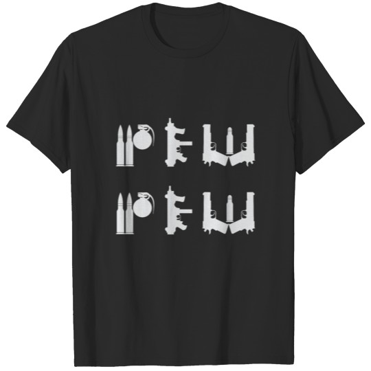 Pew Pew Typography T-shirt