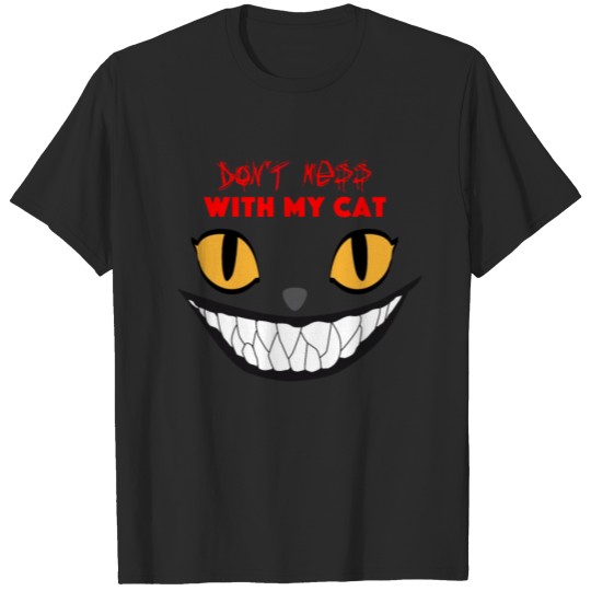 Discover Don't mess with my cat Evil Smiling T-shirt