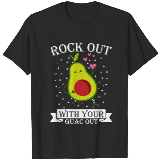 Discover Funny Avocado Shirt - Rock Out With Your Guac Out T-shirt