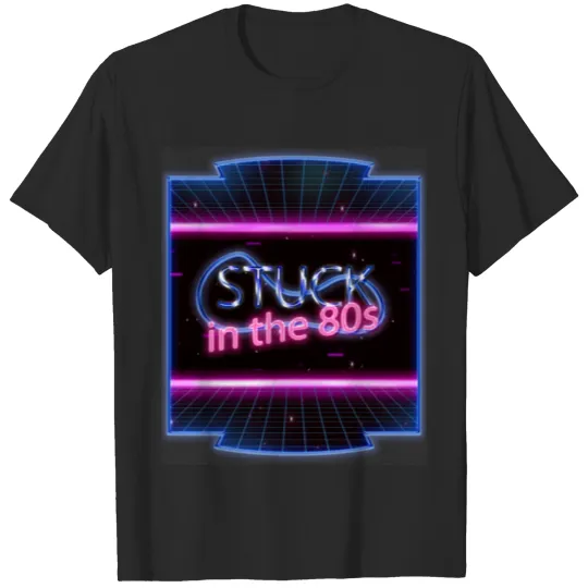 Stuck in the 80s – 80er Jahre Retro Disco Design T-shirt