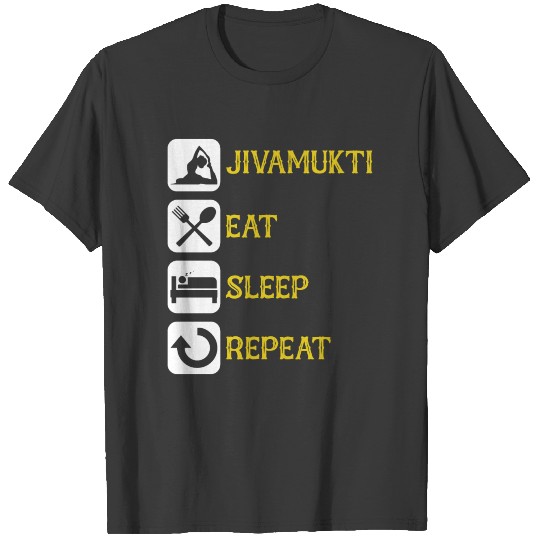Jivamukti, Eat, Sleep, Repeat - Yoga T-shirt
