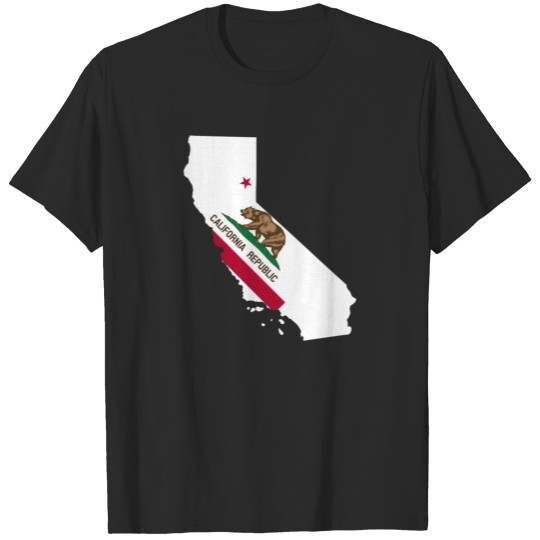 Discover California map flag T-shirt
