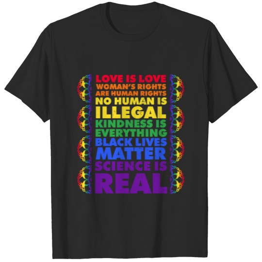 Discover Love is Love, Black Lives Matter, Science is Real T-shirt