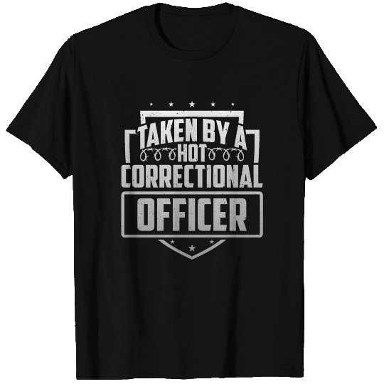 Hot Corrections Officer Police Thin Silver Line T-shirt