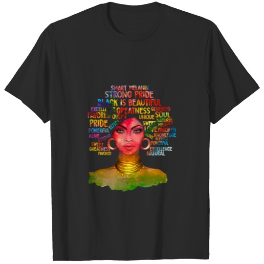 Discover Black Melanin Shirt Black Melanin Colorart Shirt T-shirt