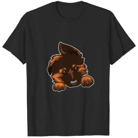 Discover German shepherd dog puppy T-shirt