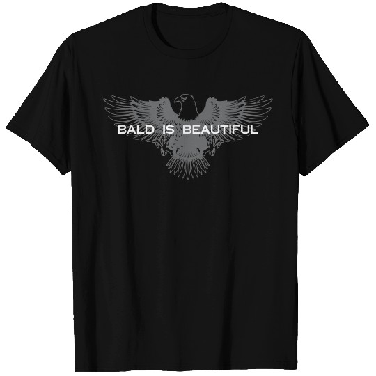 bald is beautiful eagle T-shirt