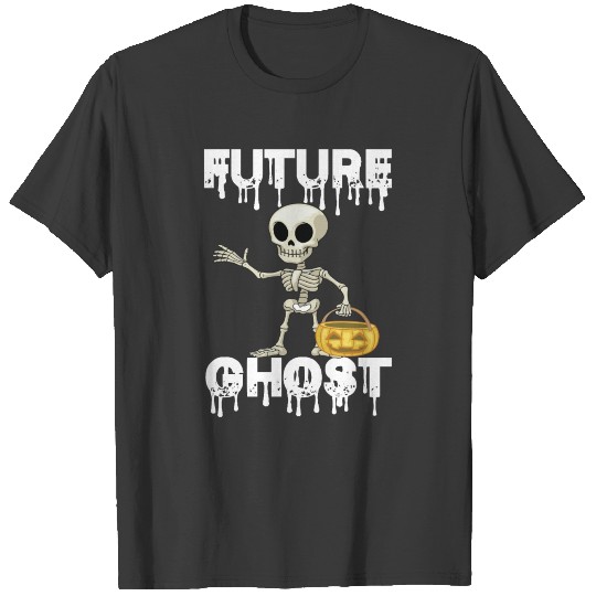 Future Ghost Black Unisex T-Shirt, Trendy Hallowee T-shirt