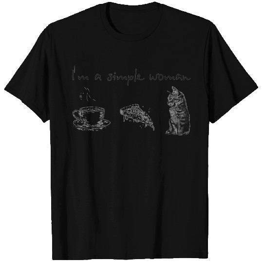 I m a simple woman Cat T-shirt