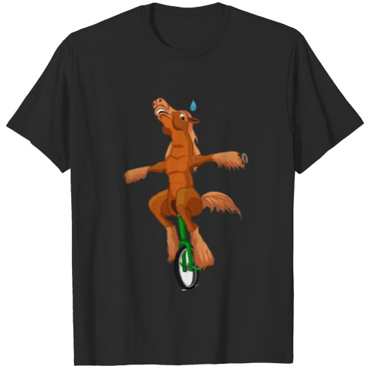 Discover horse unicycle T-shirt